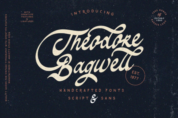 Theodore Bagwell Font Poster 1