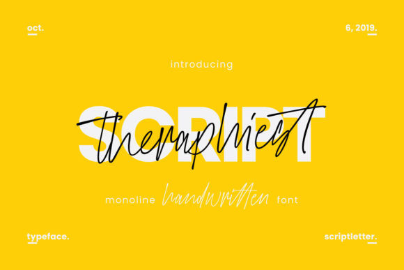Theraphiest Font Poster 1