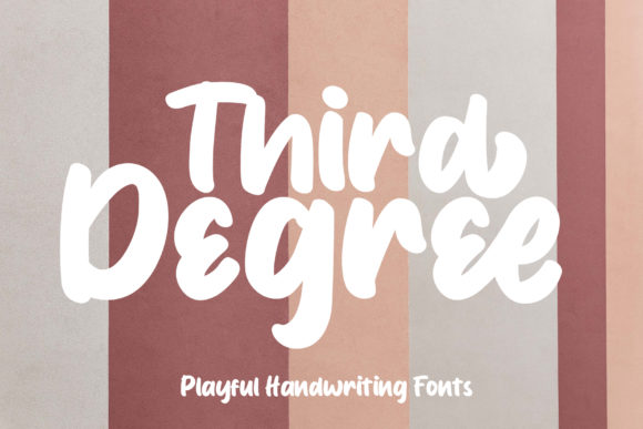 Third Degree Font Poster 1