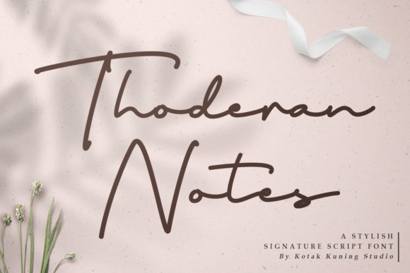 Thoderan Notes Font Poster 1