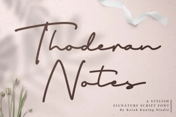 Thoderan Notes Font Thoderan Notes Font Poster 1