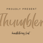 Thumbler Font Poster 2