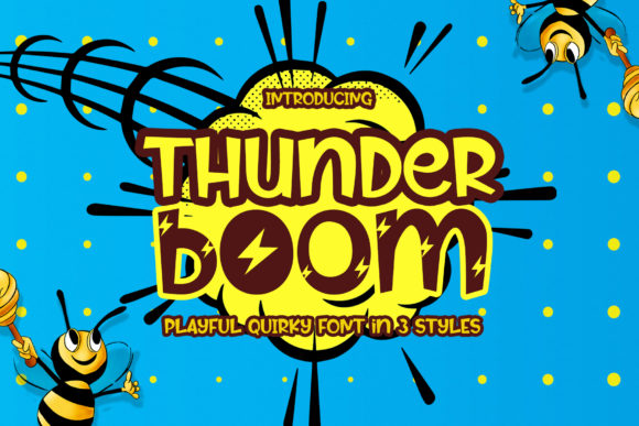Thunder Boom Font Poster 1
