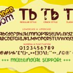 Thunder Boom Font Poster 7