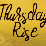 Thursday Rise Font Poster 1