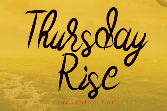 Thursday Rise Font Poster 1