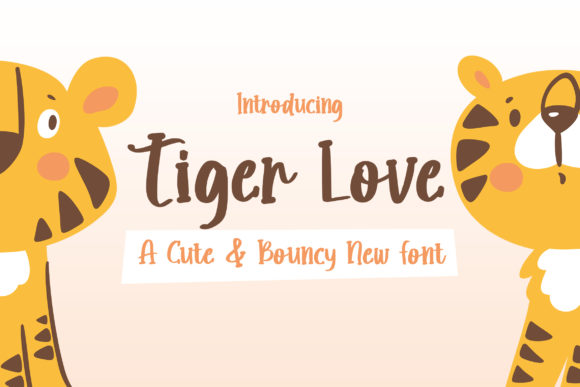 Tiger Love Font Poster 1