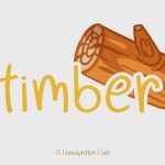 Timber Font Poster 1