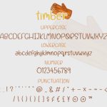 Timber Font Poster 3