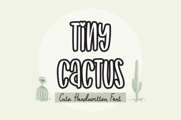 Tiny Cactus Font Poster 1