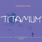 Titanium Font Poster 1