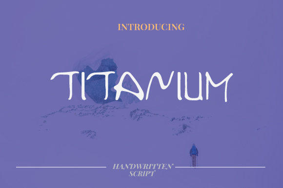 Titanium Font Poster 1