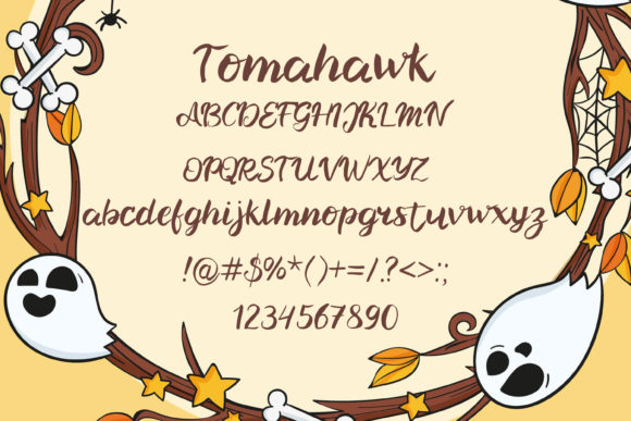 Tomahawk Font Poster 2