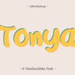 Tonya Font Poster 1