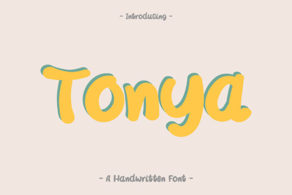 Tonya Font Poster 1