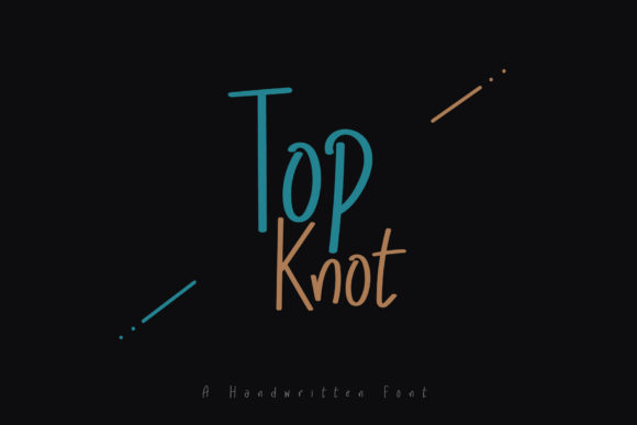 Top Knot Font Poster 1