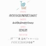 Top Knot Font Poster 3