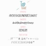 Top Knot Font Poster 3