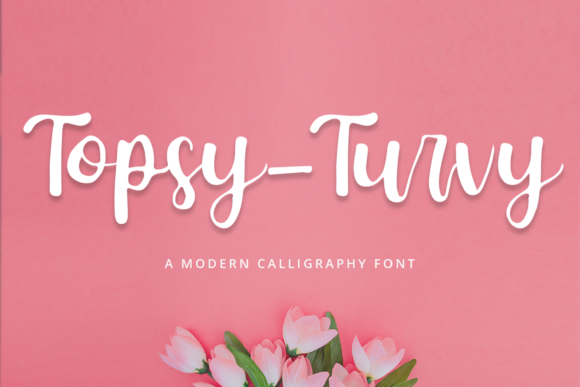 Topsy-Turvy Font Poster 1