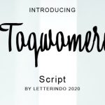 Toqwomeri Font Poster 1