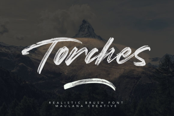 Torches Font Poster 1