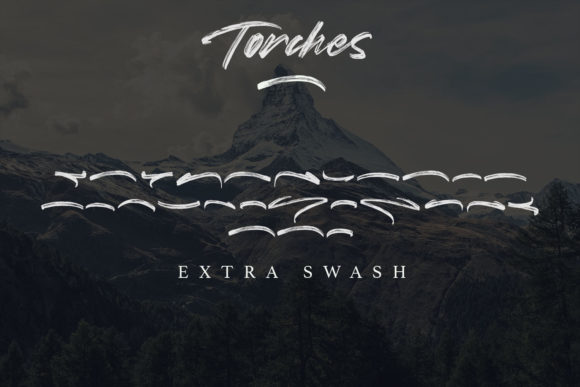 Torches Font Poster 8