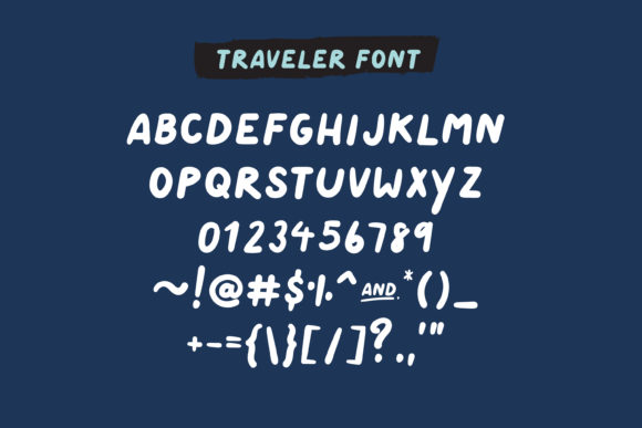 Traveler Font Poster 7