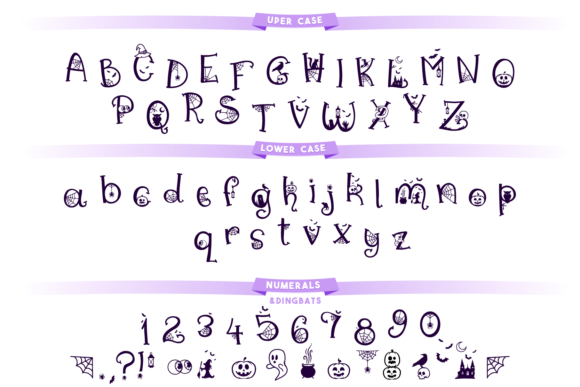 Trick or Treat Font Poster 2