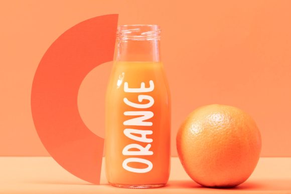 Tropical Orange Font Poster 7
