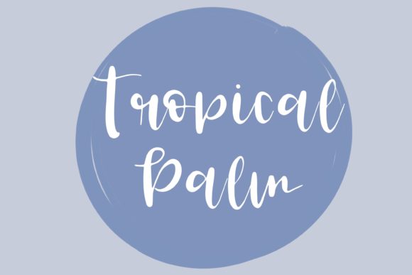 Tropical Palm Font Poster 2