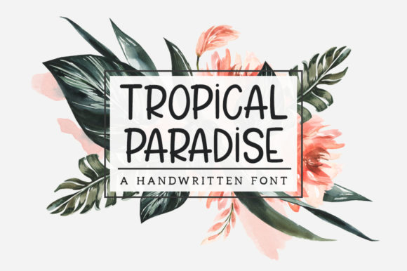 Tropical Paradise Font Poster 1