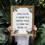 Tropical Paradise Font Poster 5