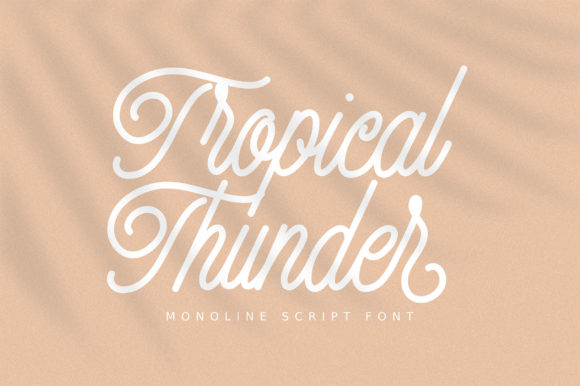 Tropical Thunder Font Poster 1