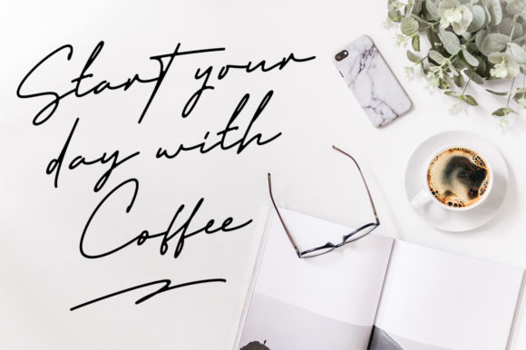 Trully Signature Font Poster 4