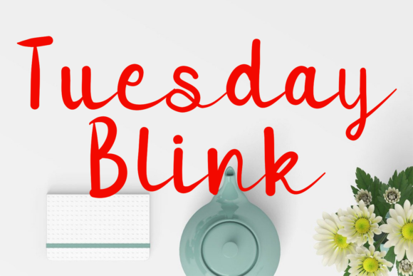 Tuesday Blink Font Poster 1