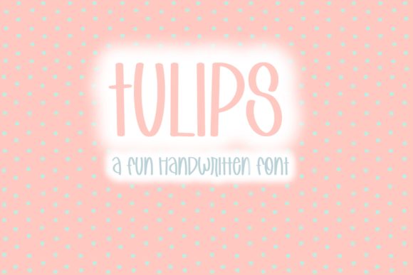 Tulips Font Poster 1