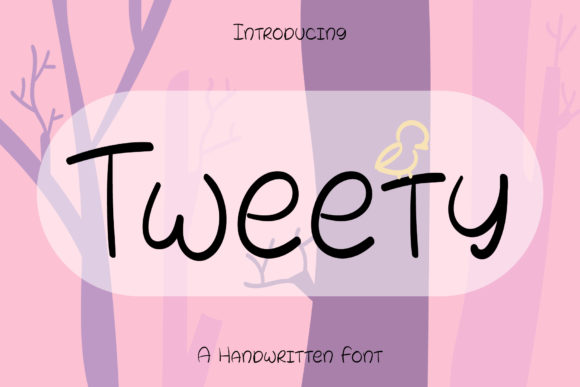 Tweety Font Poster 1