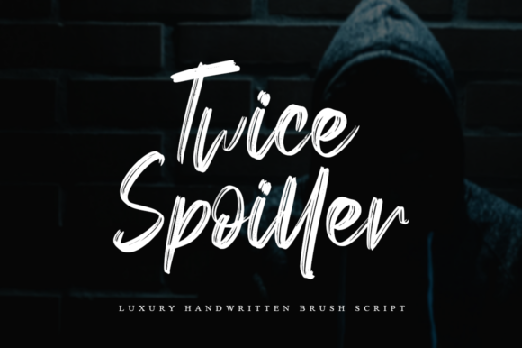 Twice Spoiller Font Poster 1