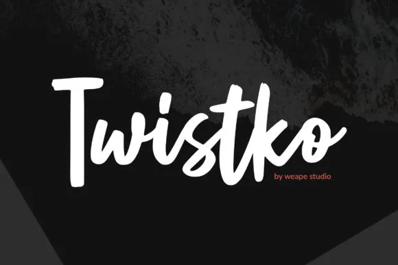 Twistko Font Twistko Font Poster 1