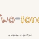 Two-tone Font Poster 1