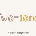 Two-tone Font Poster 1