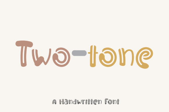 Two-tone Font