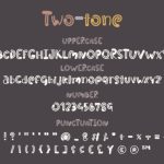 Two-tone Font Poster 3
