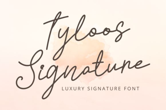Tyloos Signature Font Poster 1