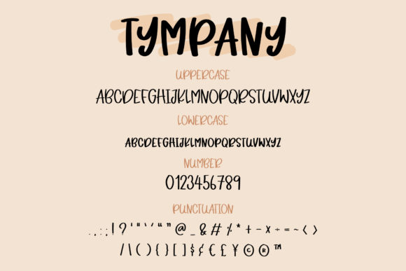 Tympany Font Poster 3