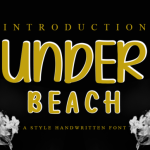 Under Beach Font Poster 1