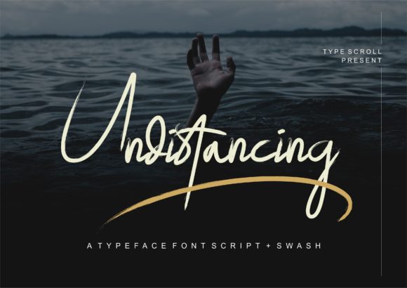 Undistancing Font Poster 1