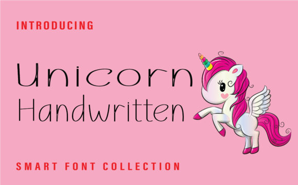 Unicorn Font Poster 1