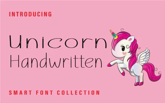 Unicorn Font Unicorn Font Poster 1