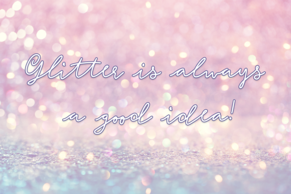 Unicorn Confetti Font Poster 4